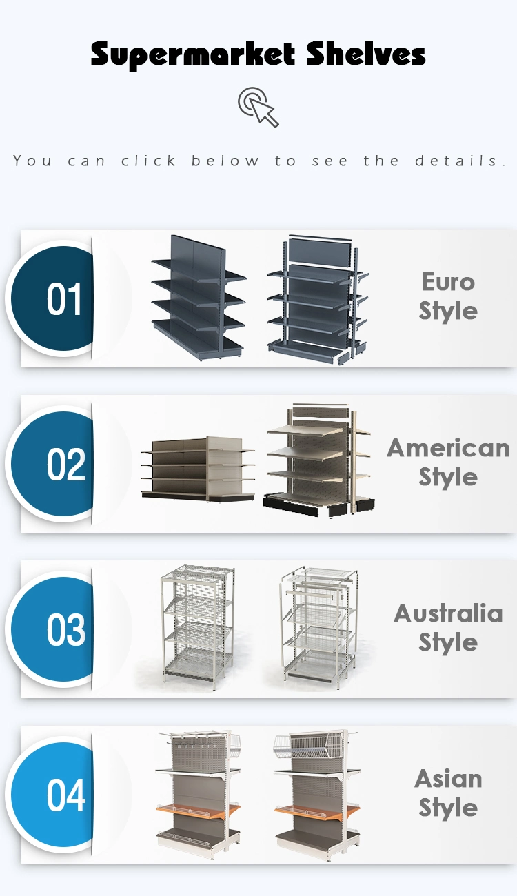 Shopping Trolley Basket Shelves Supermarket Equipments