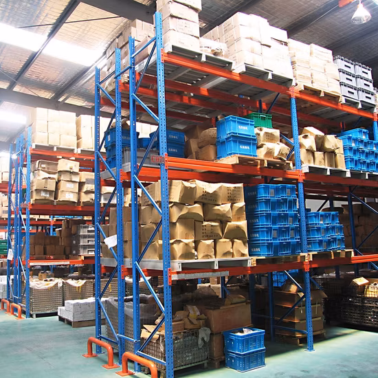 Venta al por mayor, estante de hierro de ángulo ranurado de acero Industrial, estantería de almacenamiento ajustable sin tornillos de instalación de 5 niveles