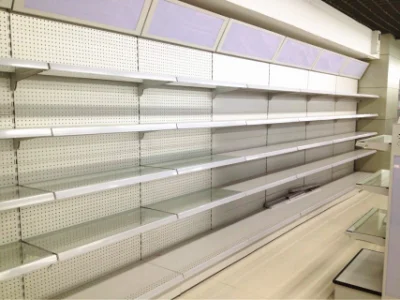 Supermercado Cosméticos Estante Loción Estante de exhibición Estante de tablero de vidrio
