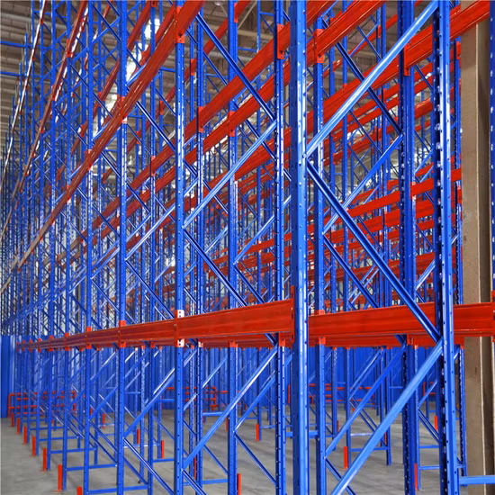 Estantería selectiva de acero resistente para almacenamiento en almacenes industriales