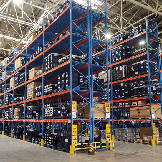 Estantería de paletas de servicio pesado para estanterías de almacenamiento de almacenes industriales